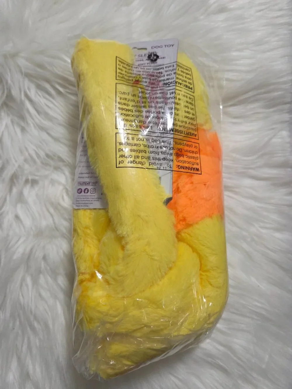 Multipet Jumbo Duck Plush Dog Toy